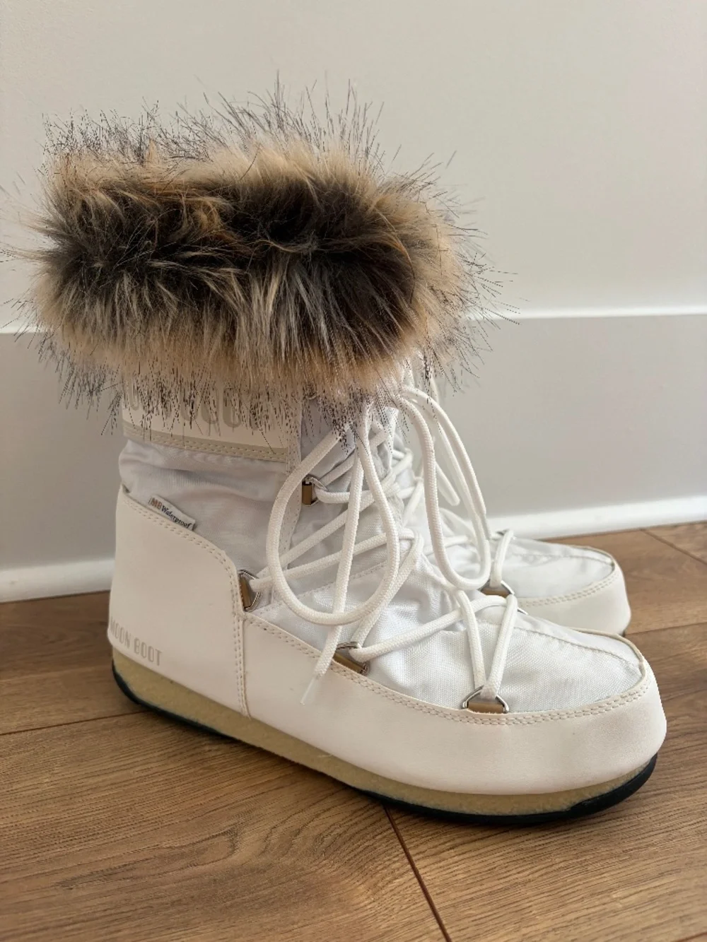 Moon Boot Monaco Snow Boots with Fur Trim